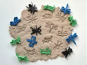 Cutters of 5 grasshoppers, 3 ants , 4 dragonflies