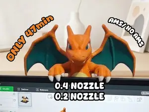 Charizard compañero de monitor