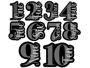 Number Cookie Cutters 1-10