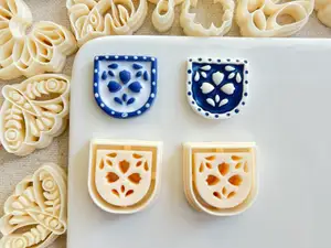 Square polymer clay cutters Jewelry-making tools