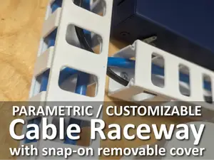 Cable Raceway/Duct & Cover-Customizable/Parametric