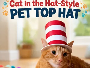 Cat In The Hat Top Hat Wearable