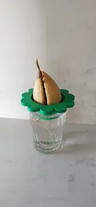 Avocado starter in glass cup