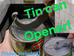 Can opener helping tool / Tin can opener