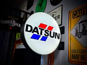 DATSUN - 2-Sided Gas Station Lightbox Sign