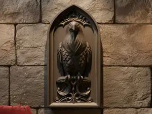 Gothic Raven Wall Plaque & Study Decor