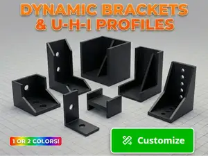 Customizable parametric bracket profiles generator