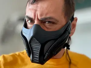 Smoke mask from Mortal Kombat 1 - Quiet Hunter