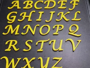 Letters handwriting A B C alphabet