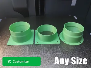 Parametric Flange/Wall Sleeve Generator AC Pipes