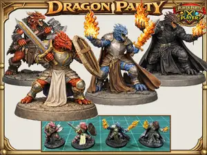 Dragonborn Adventurer Party: Bar, Pal, Eld Kn, Sor