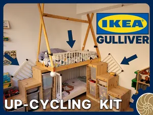IKEA Gulliver Fence Upcycling Kit - The Frankenbed