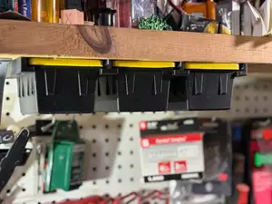 HDX teeny tote undershelf storage rail system