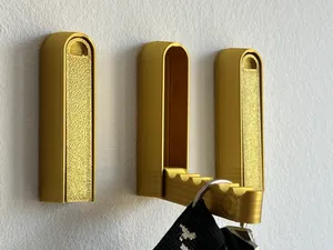 Print in place foldable hook