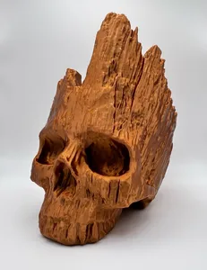 Wood Skull