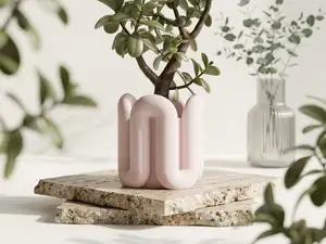 Wibble Aesthetic Planter with Drip Tray