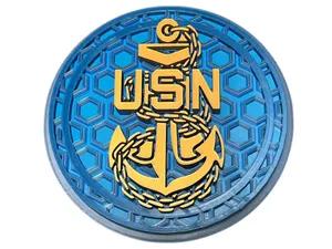 Navy Chief 3D Printed Mosaic Wall Art
