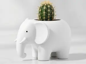 Original Elephant-Shaped Flower Pot & Vase