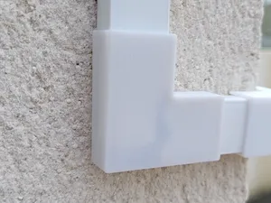 Flat Angle Connector for 20x10 Cable Trunking
