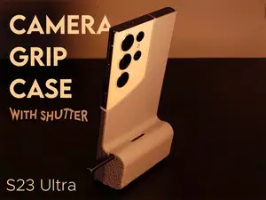 S23 Ultra Grip Case with S-pen Shutter