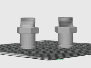 Pool Connector (32 mm Hose → 32 mm Threaded Port)