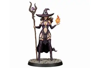 Sorcerer Human/Elves Female D&D Miniature (40mm)