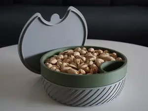 Pistachio Bowl with Side Shell Chute & Lid