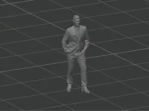 man in suit, scale M=1:100