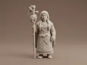 Native American Woman Shaman – Detailed Figurine