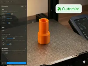 Any Size Customizable Hose Adapter Connector