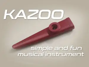 Slim kazoo musical instrument