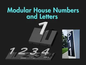 No. 1 - Modular House Numbers and Letters