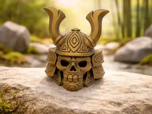 Samurai-Schaedelhelm der Schatten 