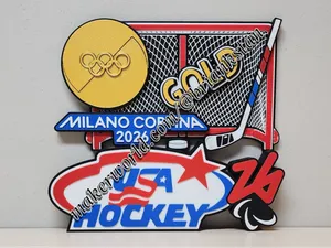USA Hockey Olympic Gold 2026 Desk or Wall Display