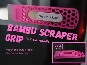 Bambu Scraper Grip for Door Handle V3