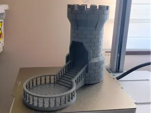 Torre de lanzamiento de dados para juegos de rol