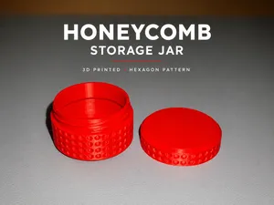Honeycomb Storage Jar | 3D Printed Container