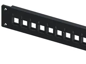 10in Server Rack Patch Panels 1u 12 Keystone Jacks