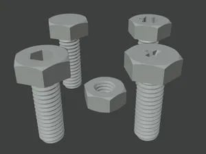 Tornillo y Tuerca M4 x 15