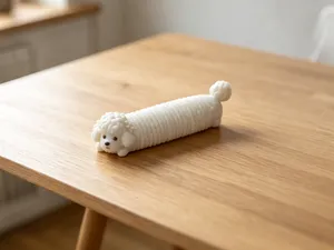 比熊犬弹簧玩具-多色一盘打印-可活动解压玩具