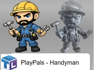 PlayPals - Chibi Handyman Character