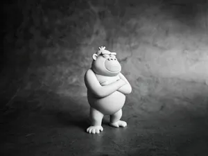 Depressed gorilla - Office desk decoration