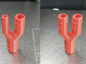 Y hose connector (slide on, parametric)