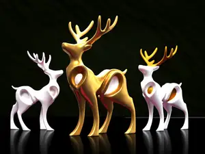 Elegant Modern Reindeer Christmas & Winter