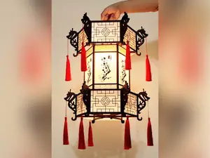 Large-Sized Chinese Hexagonal Palace Lantern