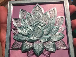 Lotus Bloom Relief Panel
