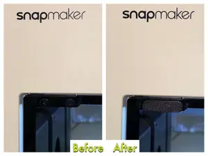 Front screws cover for Snapmaker U1 (SNORCA 3mf)