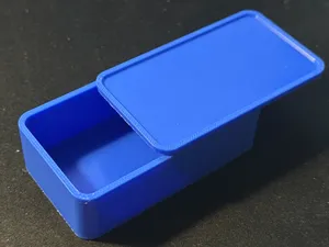 Slide box with lid