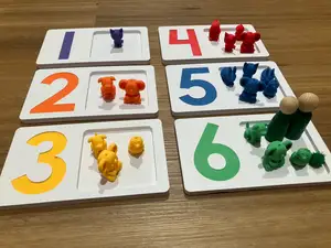 Number Sorting Tray Set - Numbers 1-6
