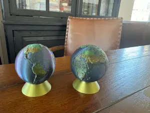 3D Earth Model from 48K Displacement Map